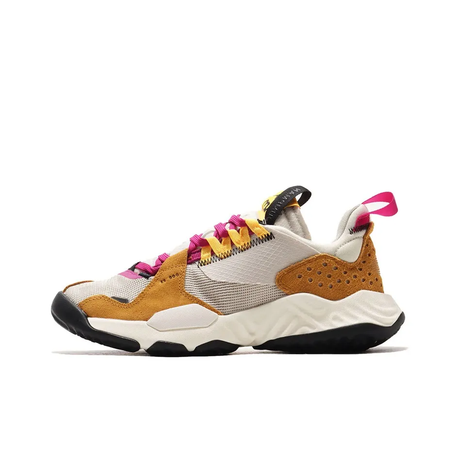 Джордан Delta Амортизация Устойчивый к истиранию Легкий Низкий Топ Casual Женские Белый Розовый Коричневый