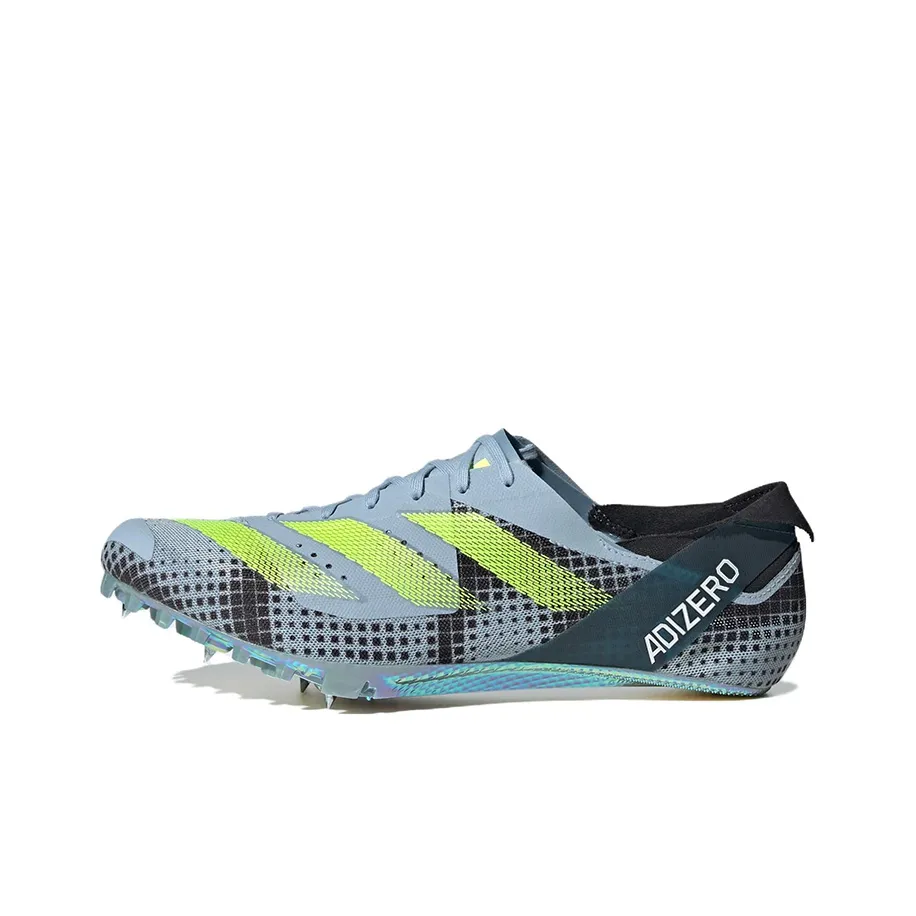 Adidas Adizero Finesse Low Топ Спринт Racing Беговые кроссовки Unisex Синий Желтый