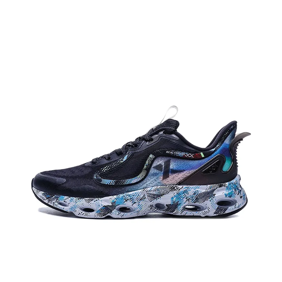 XTEP Durable Breathable Low Top Sports Casual Shoes bassa Black Blue