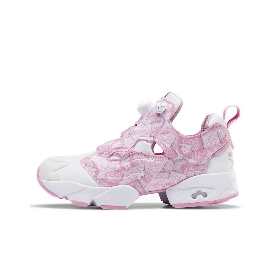 Reebok совместный Instapump Fury Low Топ Casual Женский Розовый Белый