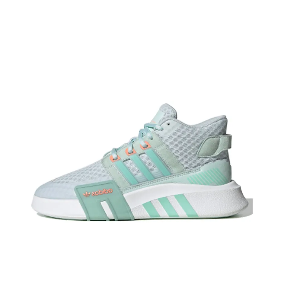 Adidas Originals Eqt Bask Adv V2 Амортизация MID Топ Повседневная обувь Женская Светло-зеленая