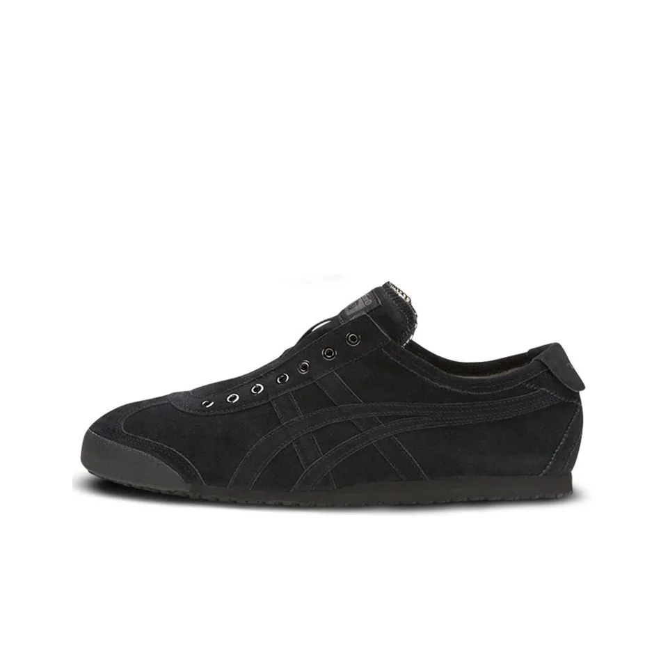 Onitsuka Tiger MEXICO 66 Slip On противоскользящий устойчивый к истиранию легкий низкий топ повседневный унисекс черный