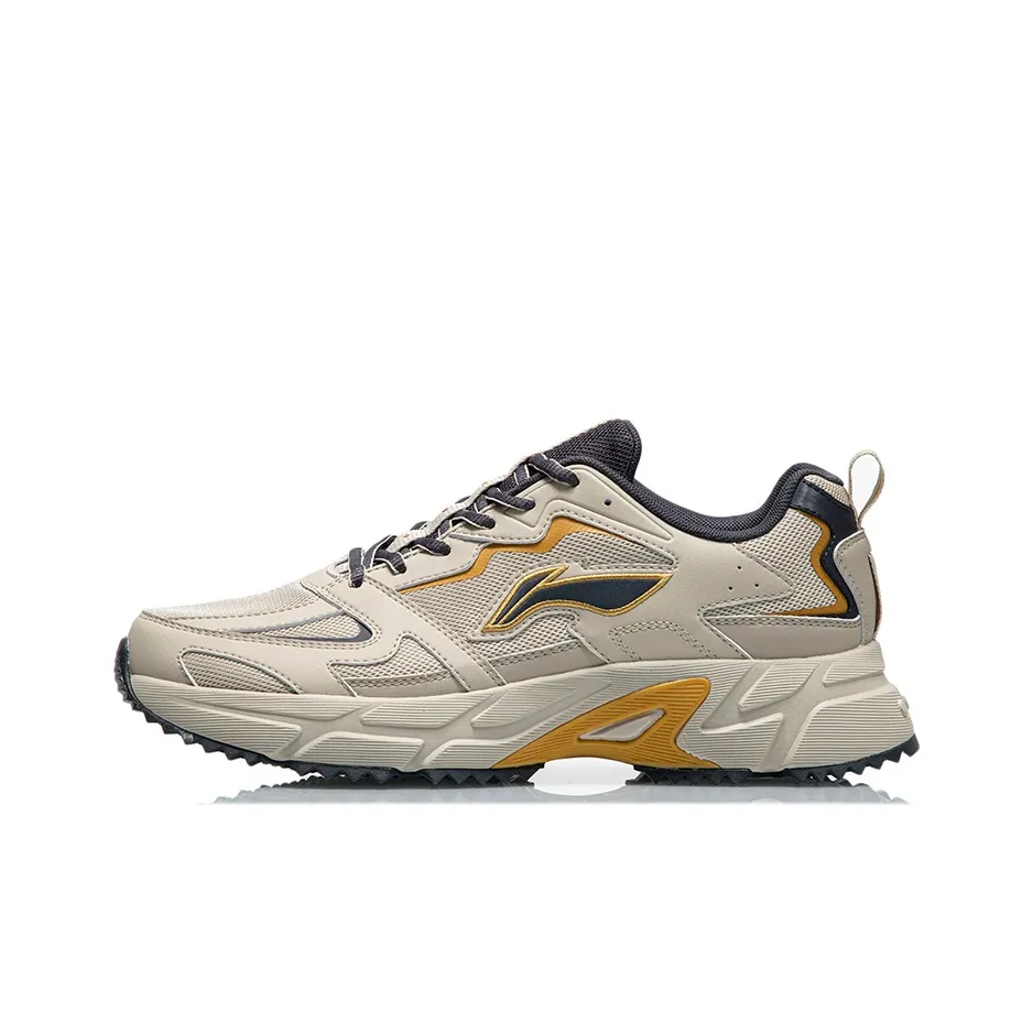 LINING Casual Shoes Men Low Top Beige Yellow
