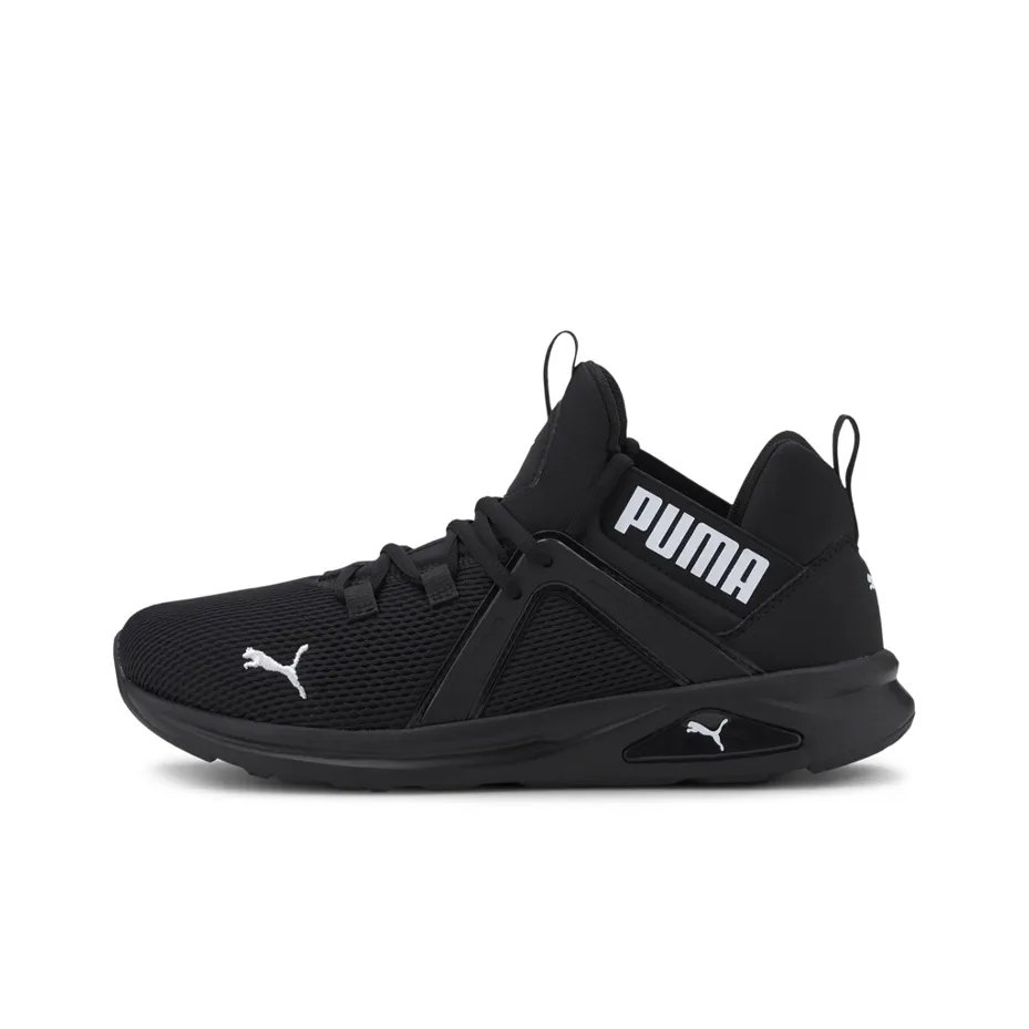 puma Green Enzo 2 Wide Low Top Running Shoes Black