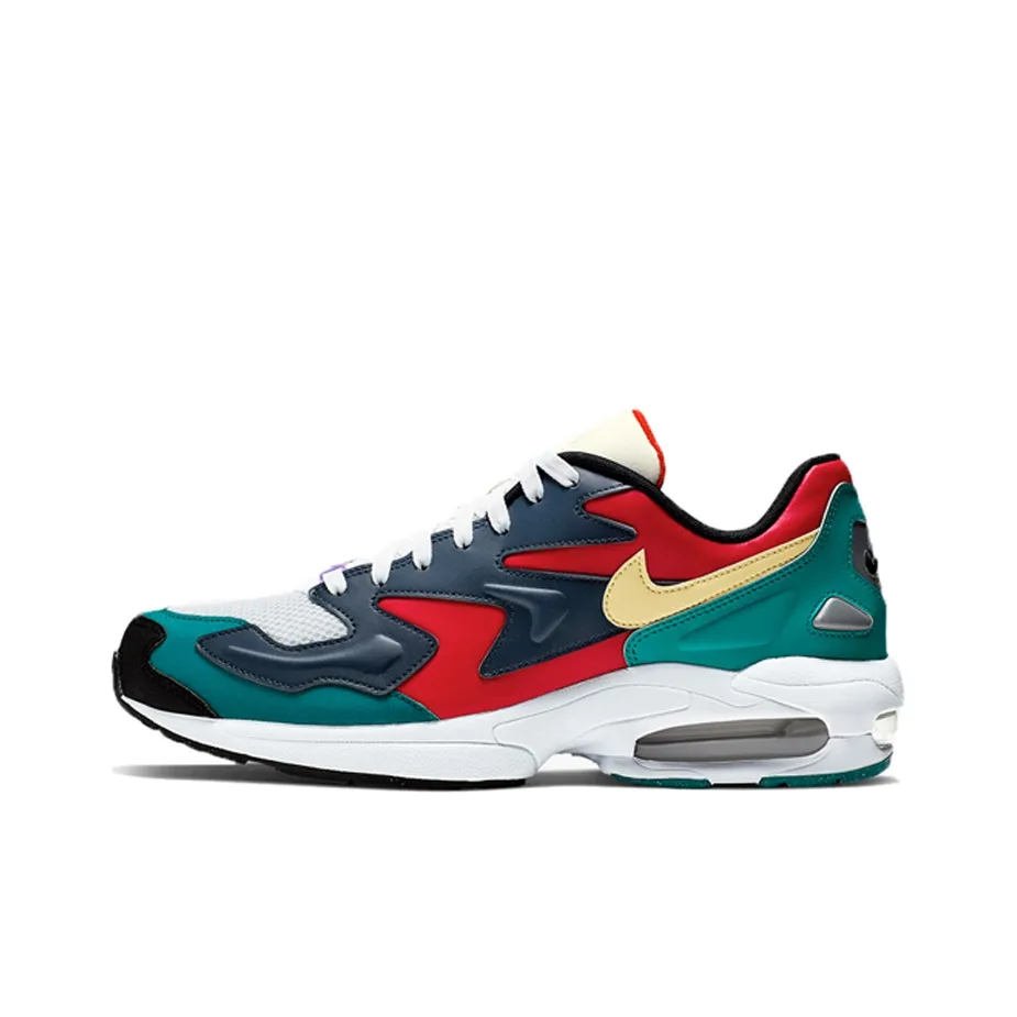 Nike discount Air Max2 Light Habanero Red Navy Emerald