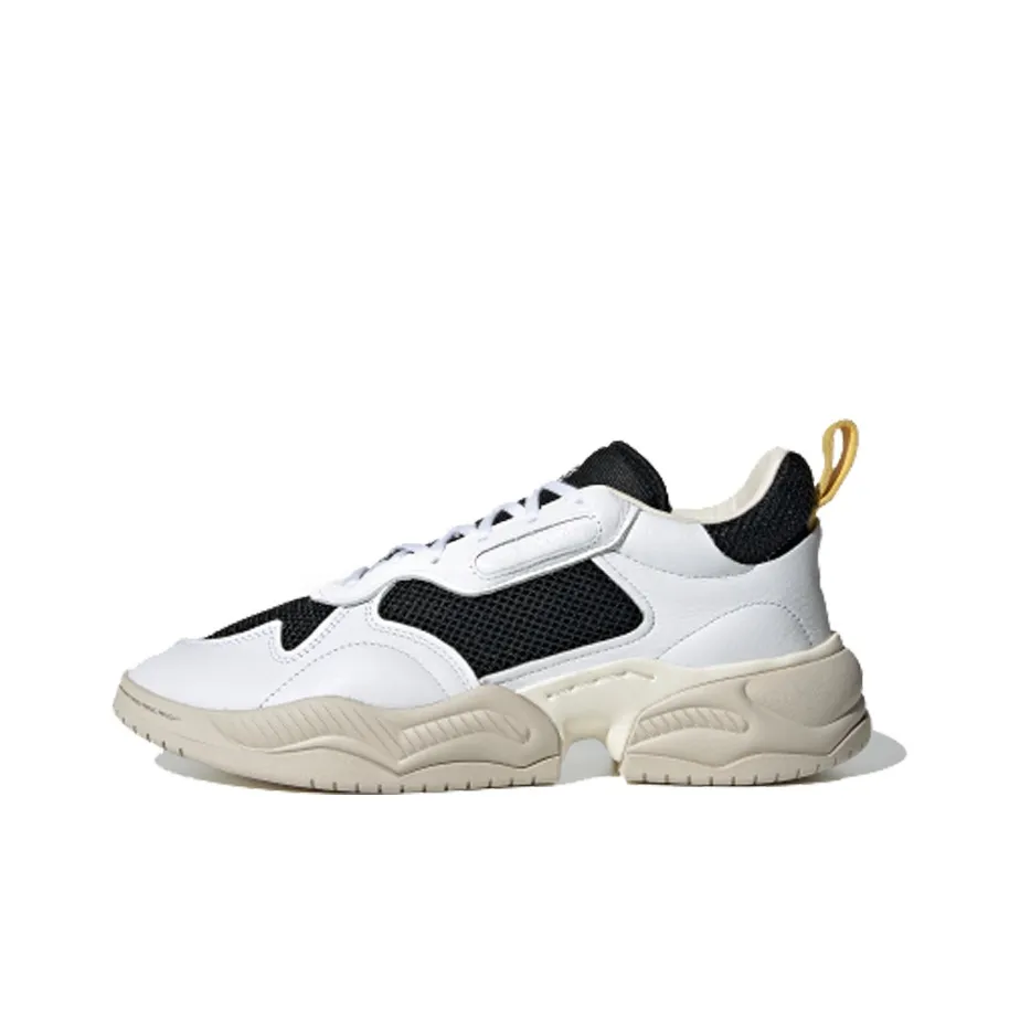 Adidas Originals Super Court Нескользящий Легкий Низкий Топ Повседневный Унисекс Белый Черный