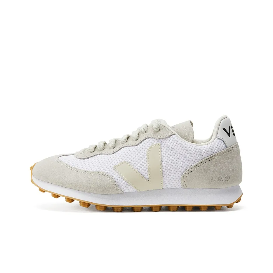 Veja V-10 B-Mesh W White Natural Marsala