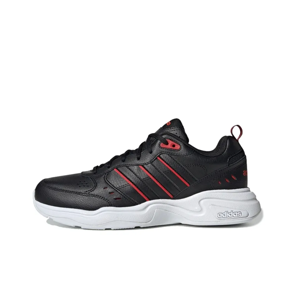 Adidas Neo Strutter Shock Absorbers Slip-resistant Low Top Casual Men's Black Red Adidas Neo Strutter Shock Absorbers Низкий топ противоскользящий повседневный мужской черный красный