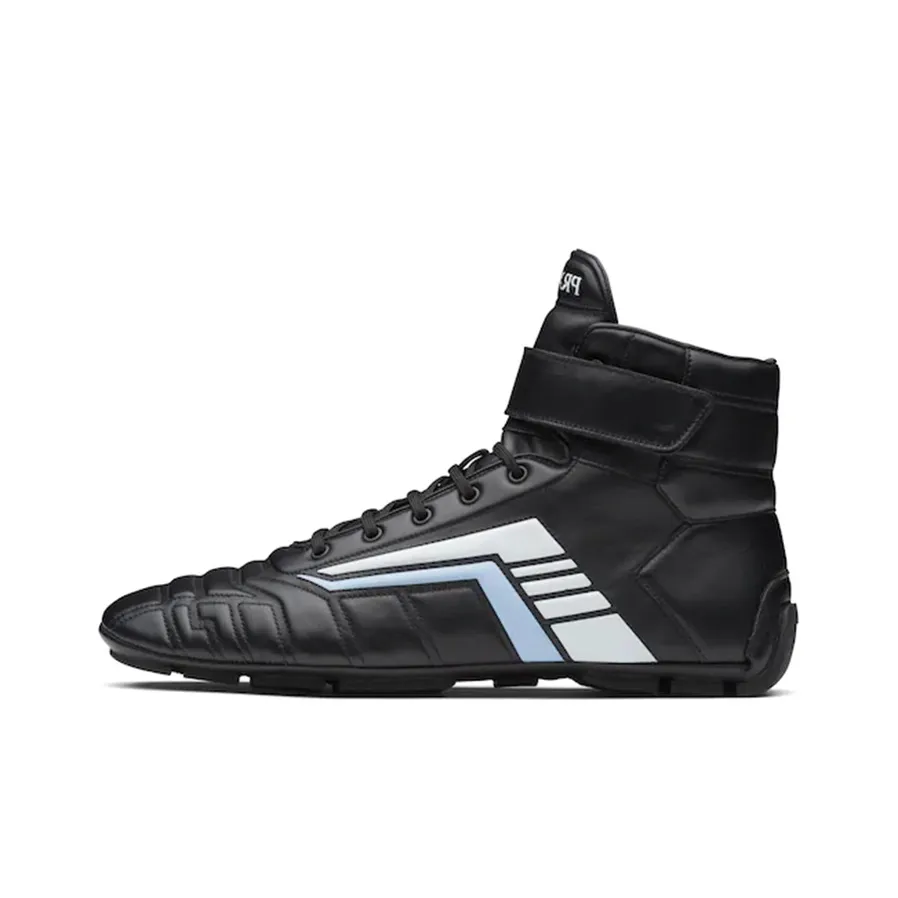 PRADA Высокие Топы Повседневная Обувь Мужская Черная