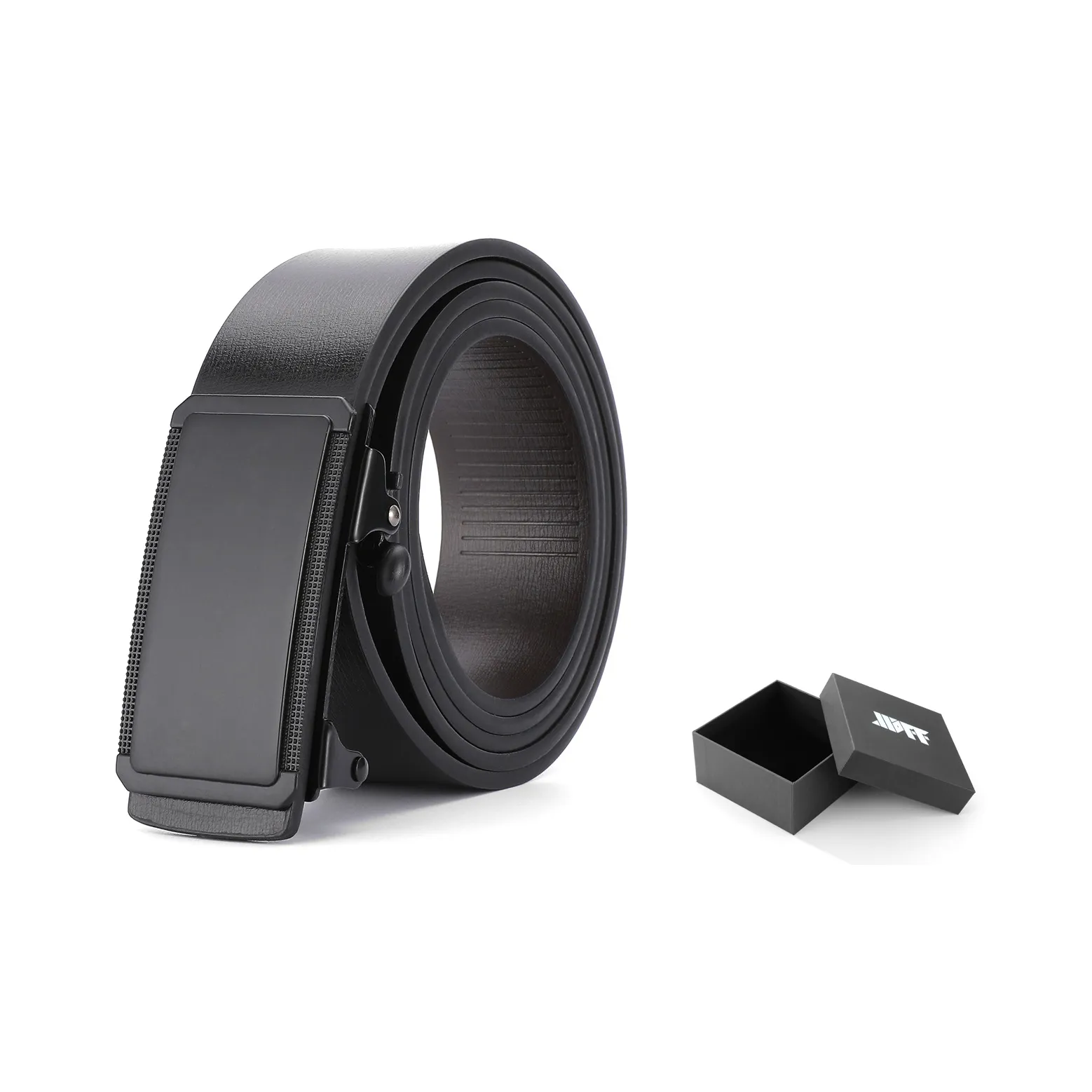 XXOFF Улучшенный Бизнес Темный Металл Маленький плед Нет Зуб Автоматическая пряжка PU кожа Ремни Мужской