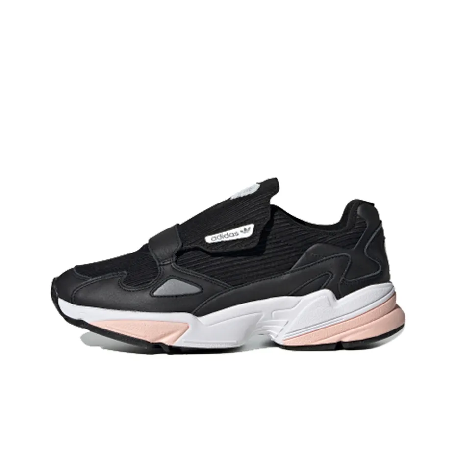 Adidas Originals Falcon Non Slip Легкий Низкий Топ Casual Женский Черный Розовый