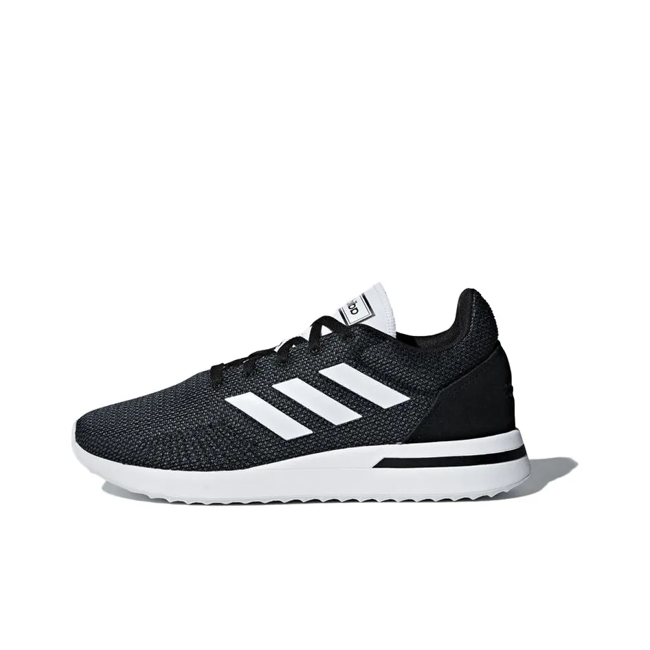 Adidas Neo Run 70S Нескользящий Легкий Низкий Топ Повседневная Обувь Мужская Черный Белый