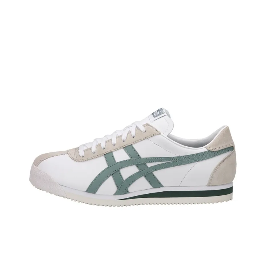 Onitsuka Tiger Corsair Cushioned Slip Resistant Abrasion Resistant Low Top Casual Shoes Unisex Green White