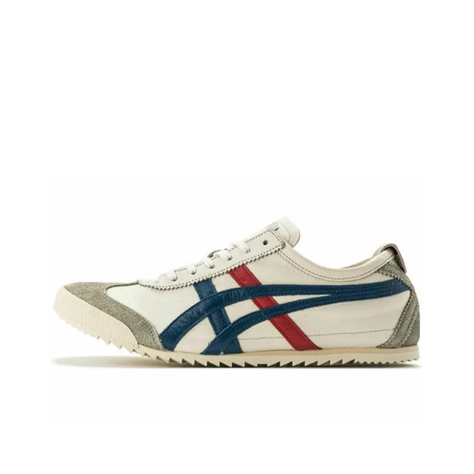 Onitsuka Tiger Mexico 66 Low Топ Повседневная обувь Мужская Бежевый Белый Зеленый