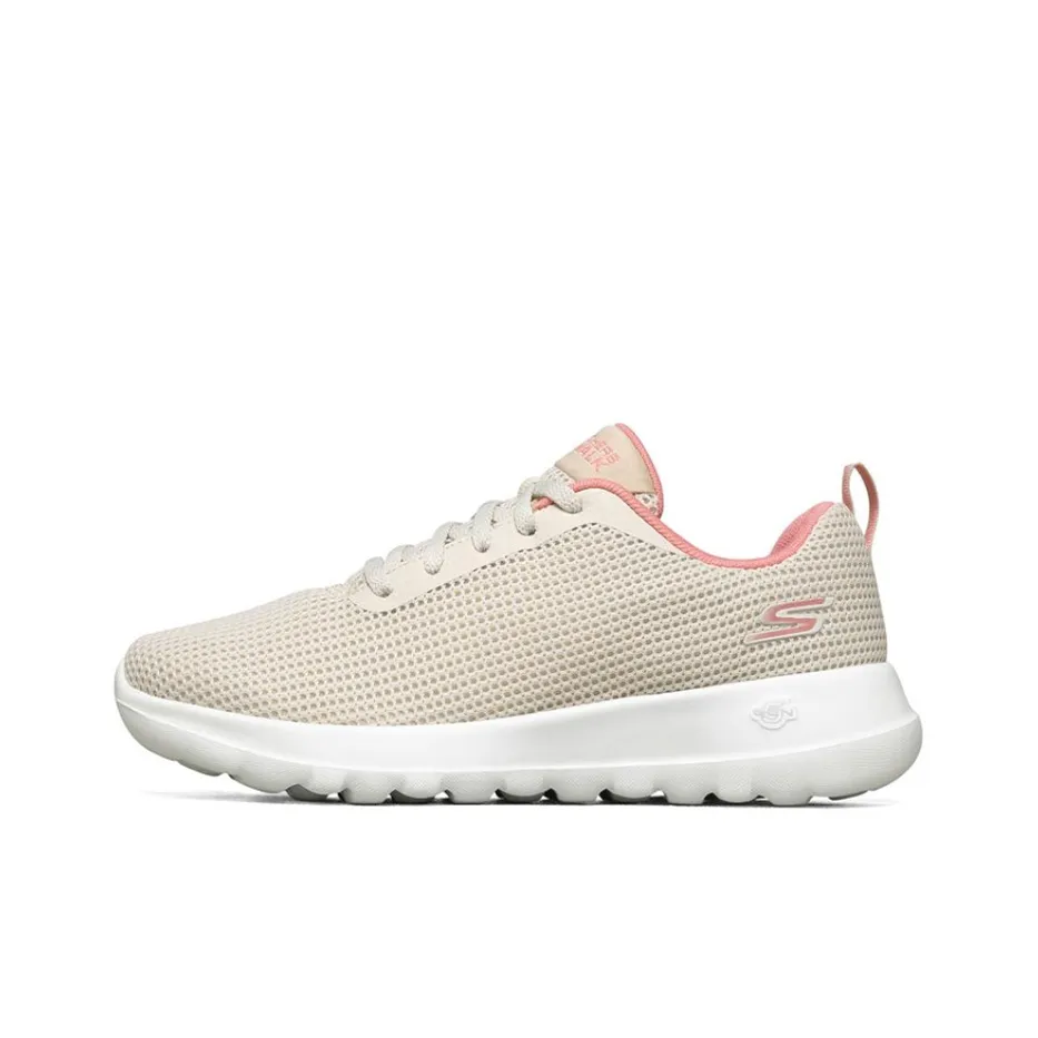 Skechers Go Walk Joy Running Shoes Ivory/Pink Women's