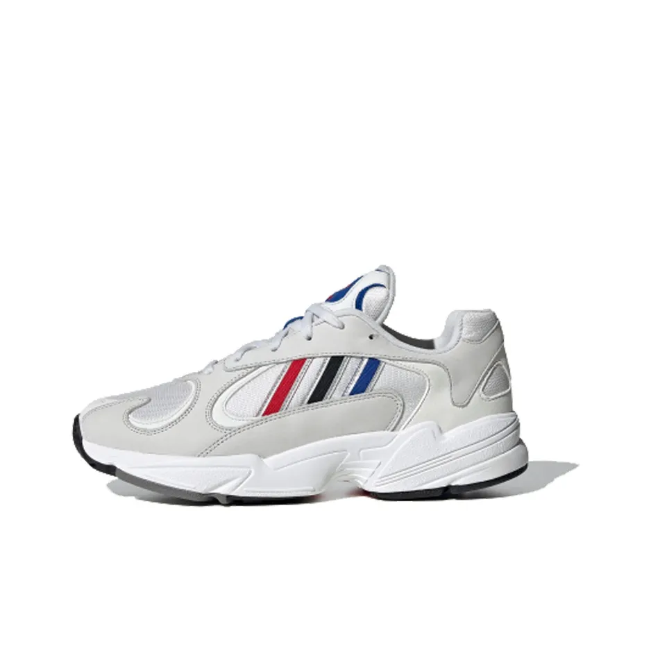 Adidas Originals YUNG 1 Non Slip Легкий Низкий Топ Casual Унисекс Серый Синий Белый