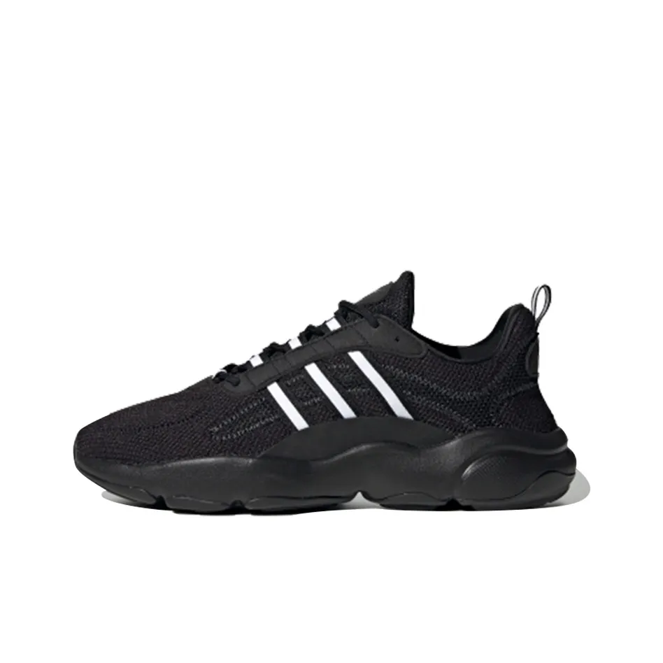 Adidas Originals Haiwee Shock Absorbers Slip Resistant Abrasion Resistant Low Top Повседневная обувь Унисекс Черный Белый