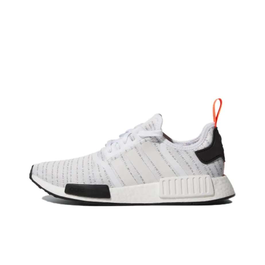 Adidas Originals NMD_R1 Износостойкий и Легкий Низкий Топ Casual Унисекс Белый Серый