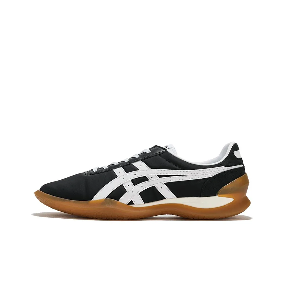 Onitsuka Tiger Shock Absorbers Slip-Resistant Abrasion-Resistant Low Top Casual Shoes Unisex Black White Onitsuka Tiger Shock Absorbers Противоскользящие устойчивые к истиранию низкий топ повседневная обувь унисекс черный белый
