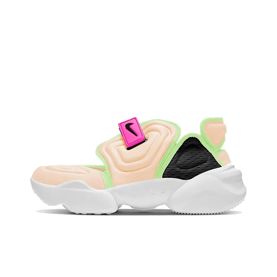 Nike Aqua Rift Shock Absorbers Slip-resistant Breathable Low Top Casual Women's Black Pink Green Найк Аква Рифт Шок Абсорбер Слип-Резистент Дышащий Низкий Топ Повседневный Женский Черный Розовый Зеленый