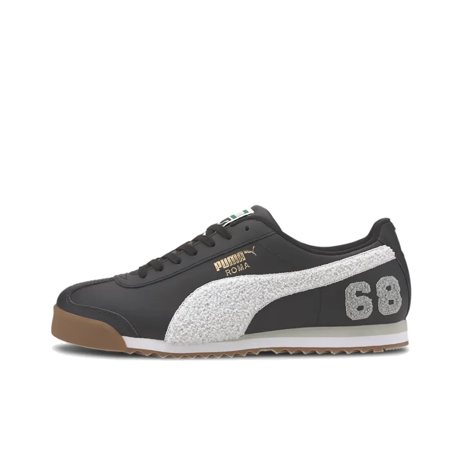 PUMA Roma 68 Lux VARSITY Low Топ Повседневная обувь Унисекс Черный Белый