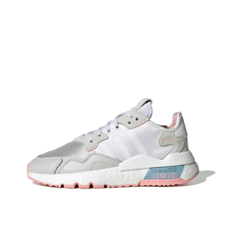 Adidas Originals Nite Jogger 'White Grey Pink' Women's