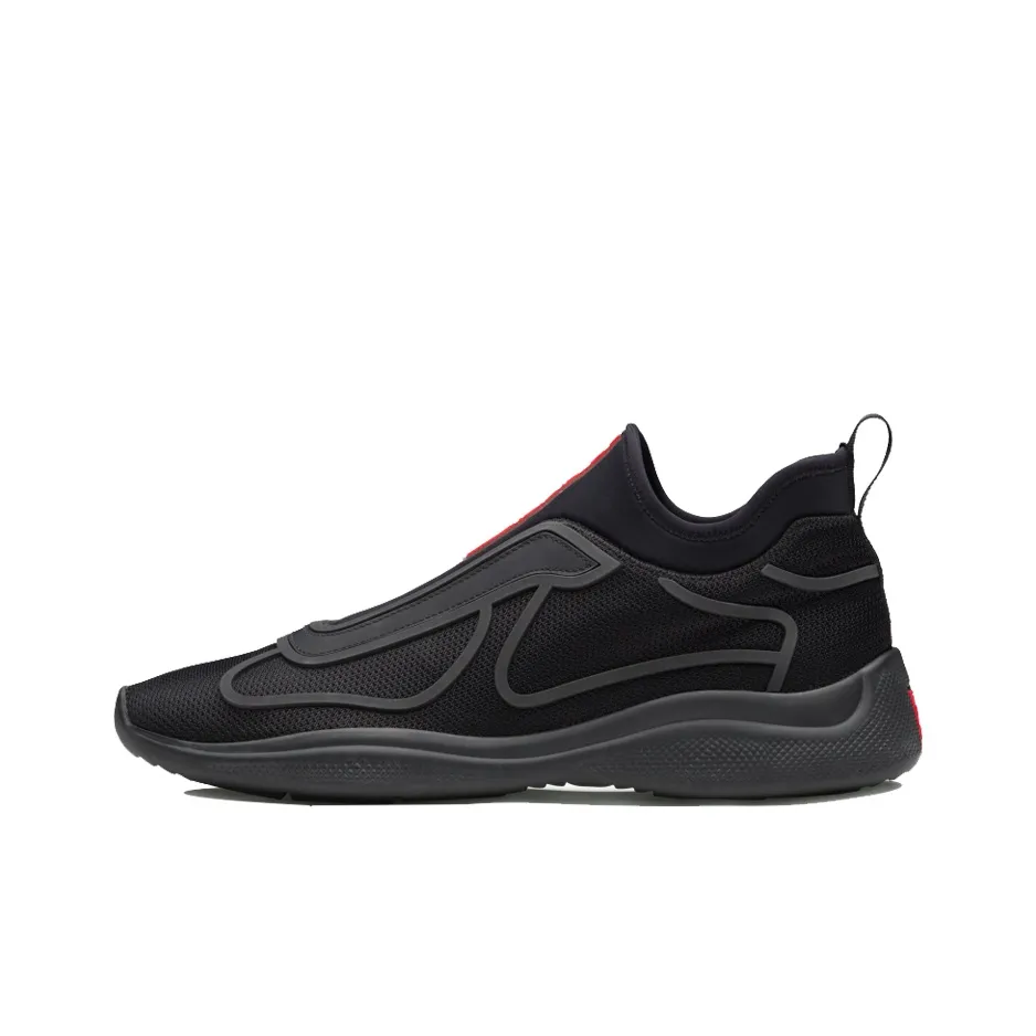 PRADA Low Top Casual Shoes Men's Black