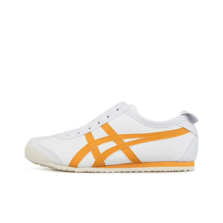 Onitsuka Tiger MEXICO 66 Slip Low Top Casual Unisex White Orange