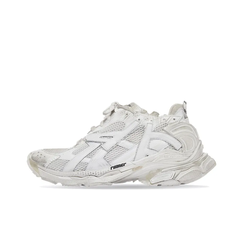 Balenciaga Runner Sneakers 'White Mesh And Nylon'