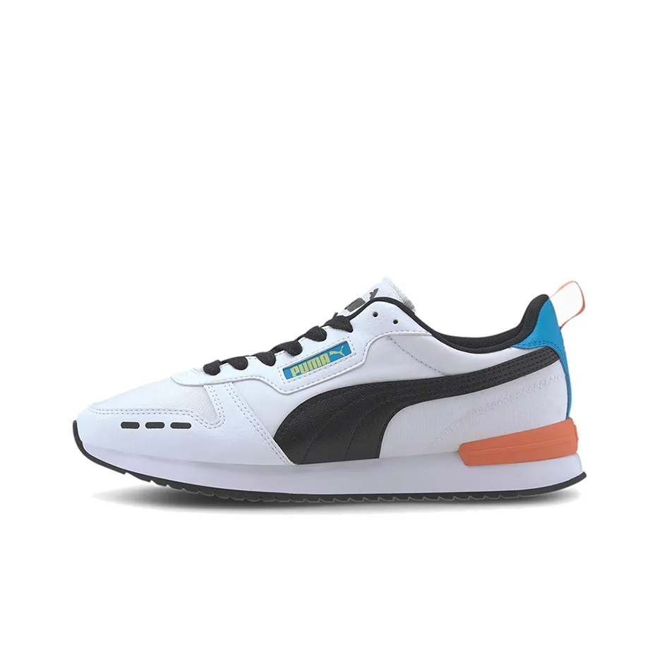 PUMA R78 Neon Low Running Shoes Black/Orange/White