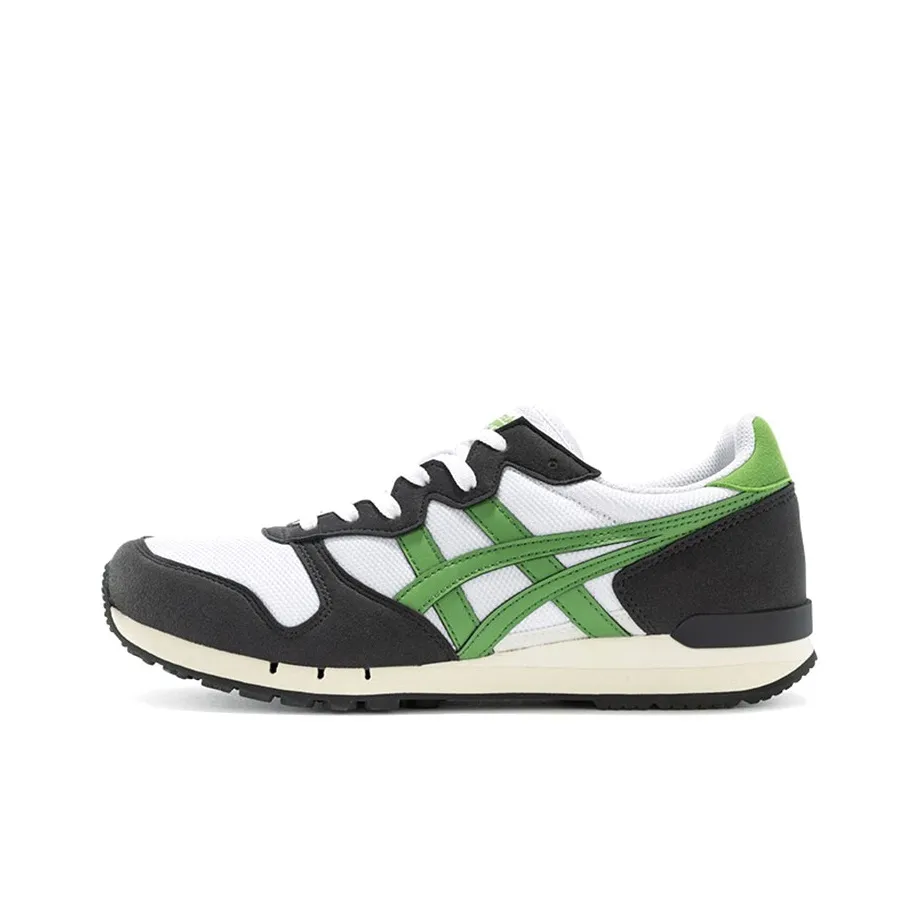 Onitsuka Tiger Alvarado Амортизаторы Shock Absorbers Противоскользящие Устойчивые к истиранию Низкий Топ Casual Унисекс Белый Зеленый Черный