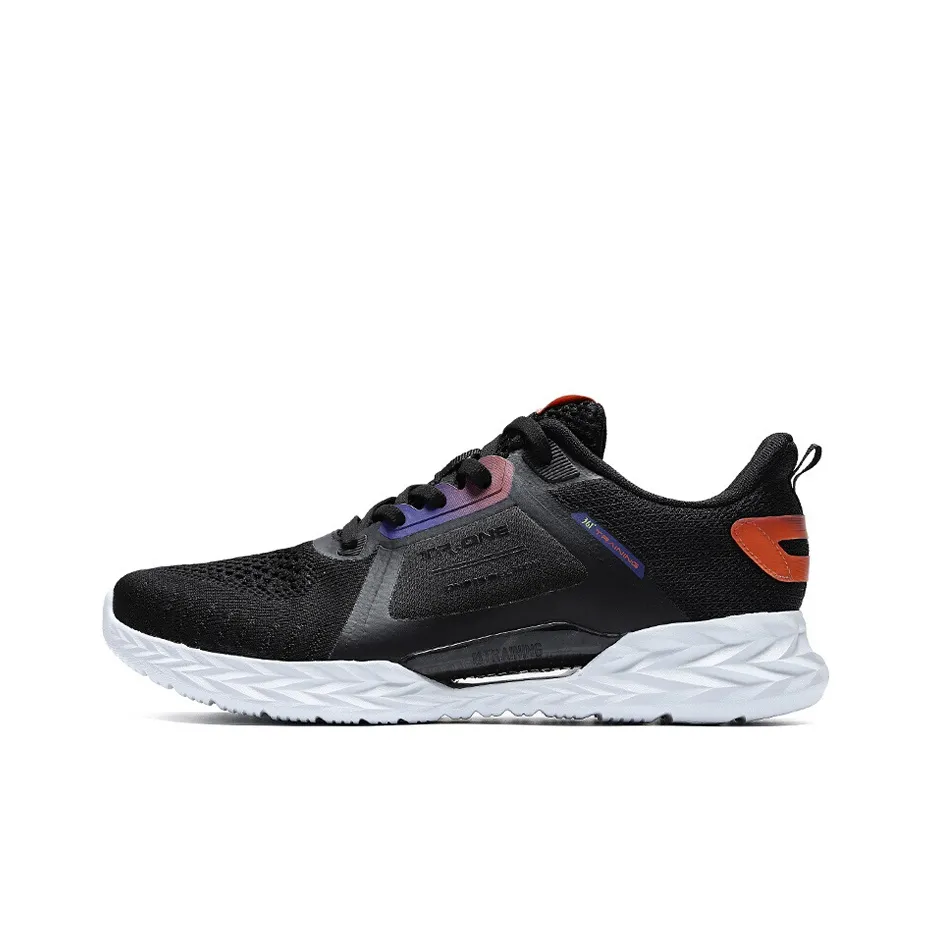 361° QU!KFOAM Slip Resistant, Abrasion Resistant, Breathable Low Top Running Shoes Men's Black Orange