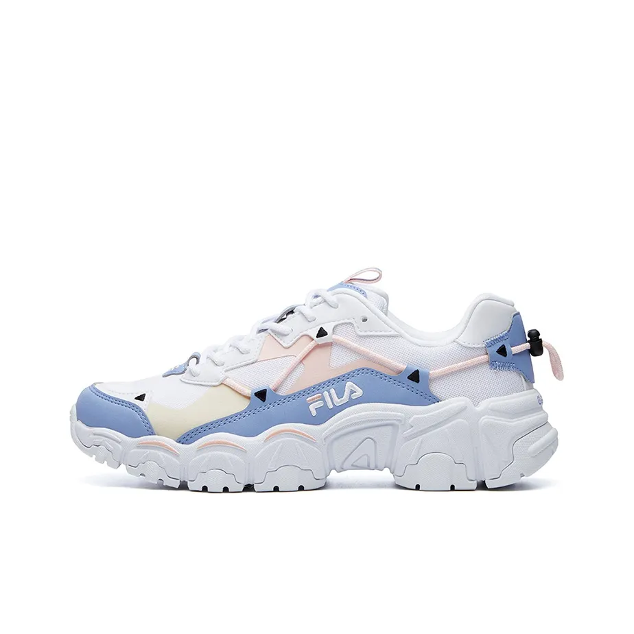 FILA Cat Claw Casual Shoes Women's Low Top FILA White/Diagonal Blue/Pink