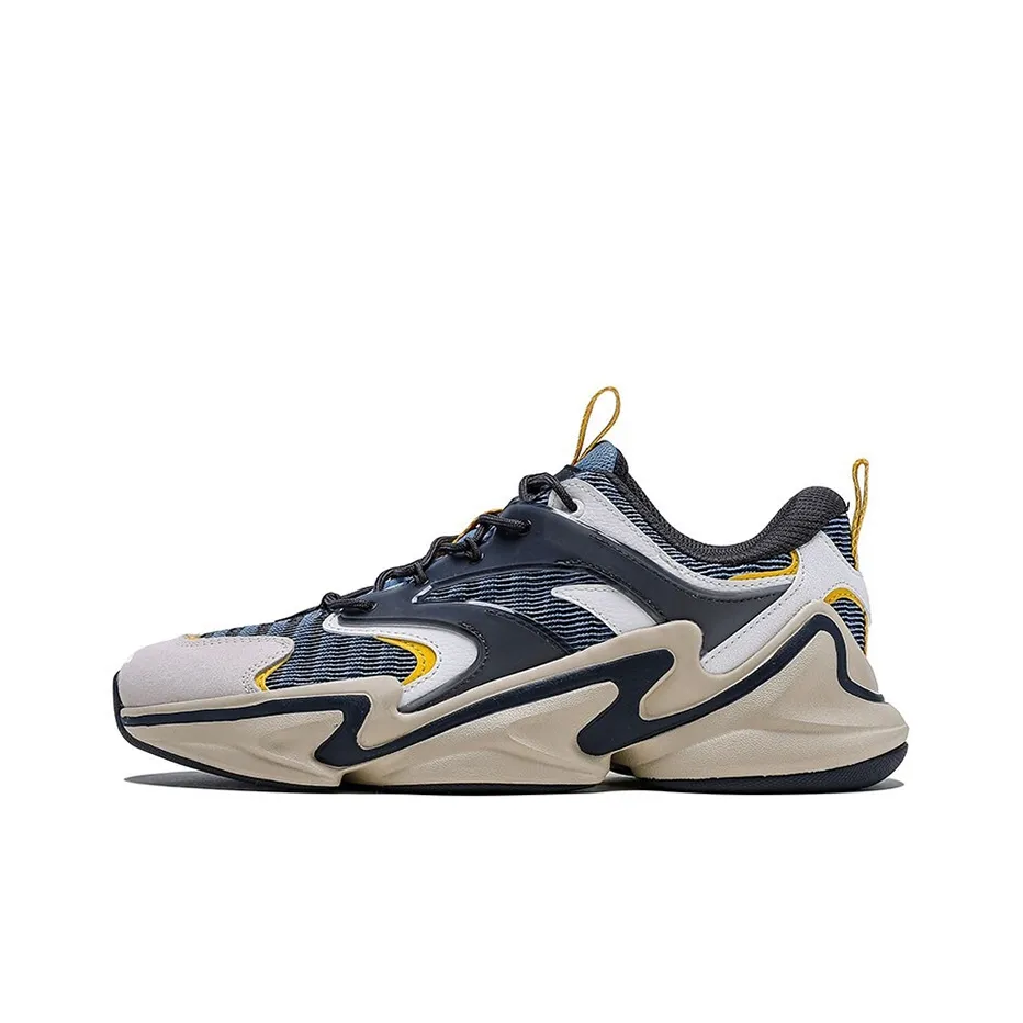 ANTA Life Collection Slip-resistant Abrasion-resistant Lightweight Low-Top Basketball Shoes Men's White Gray ANTA Life Collection Противоскользящие Износостойкие Легкие Низкие Баскетбольные Кроссовки Мужские Белые Серые