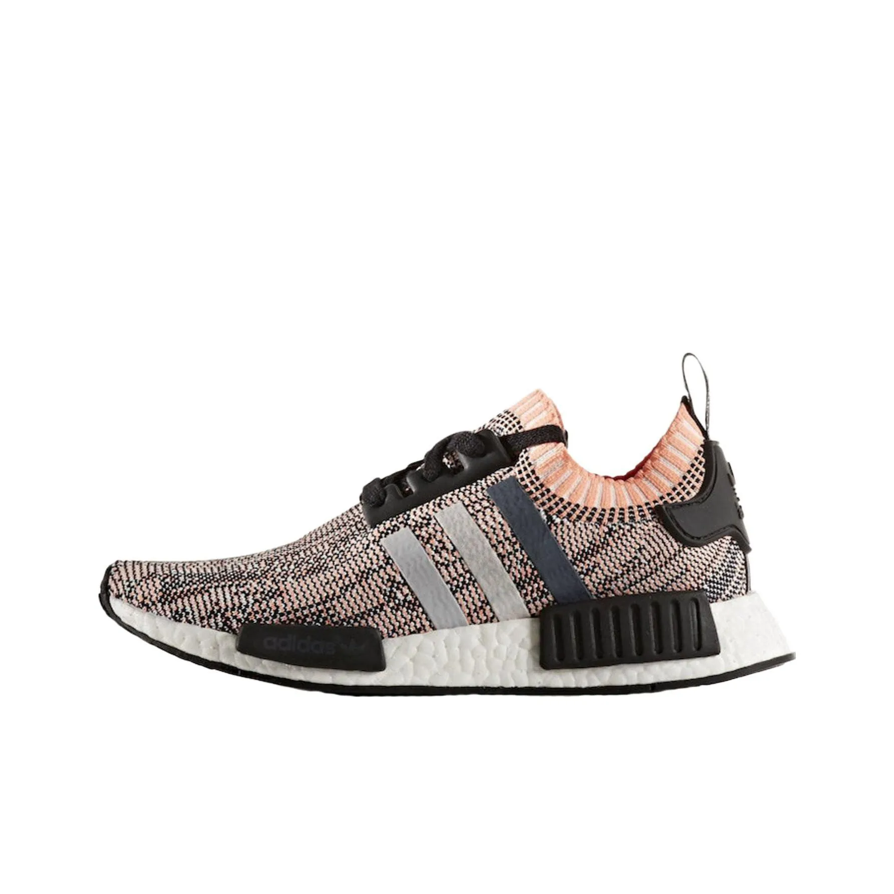 Adidas Originals NMD_R1 Glitch Розовый CAMO Противоскользящий Устойчивый к истиранию Низкий Топ Повседневная обувь Женская Черный Розовый