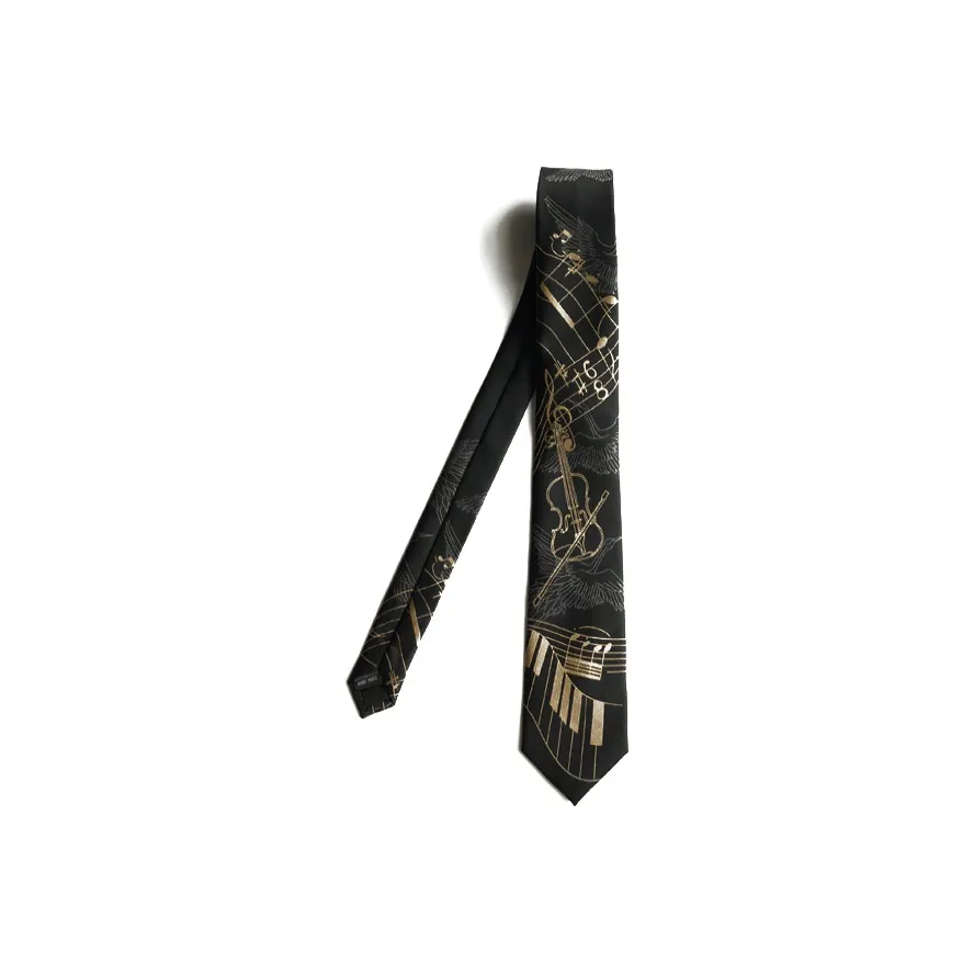 FREE RABBITⅡ Галстуки Черный Унисекс