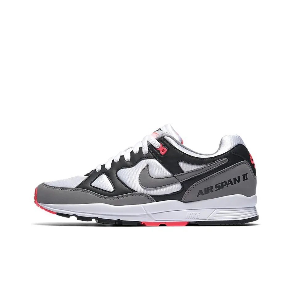 Nike Air Span II Амортизаторы Slip-resistant Низкий Топ Casual Мужской Черный Серый