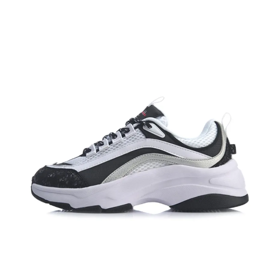 LiNing Aurora WindWalker противоскользящий устойчивый к истиранию низкий топ спортивная повседневная обувь женский черный белый