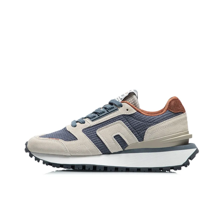 LINING CF Casual Shoes Men's Low Top Dull Gray/Pale Antique Yellow