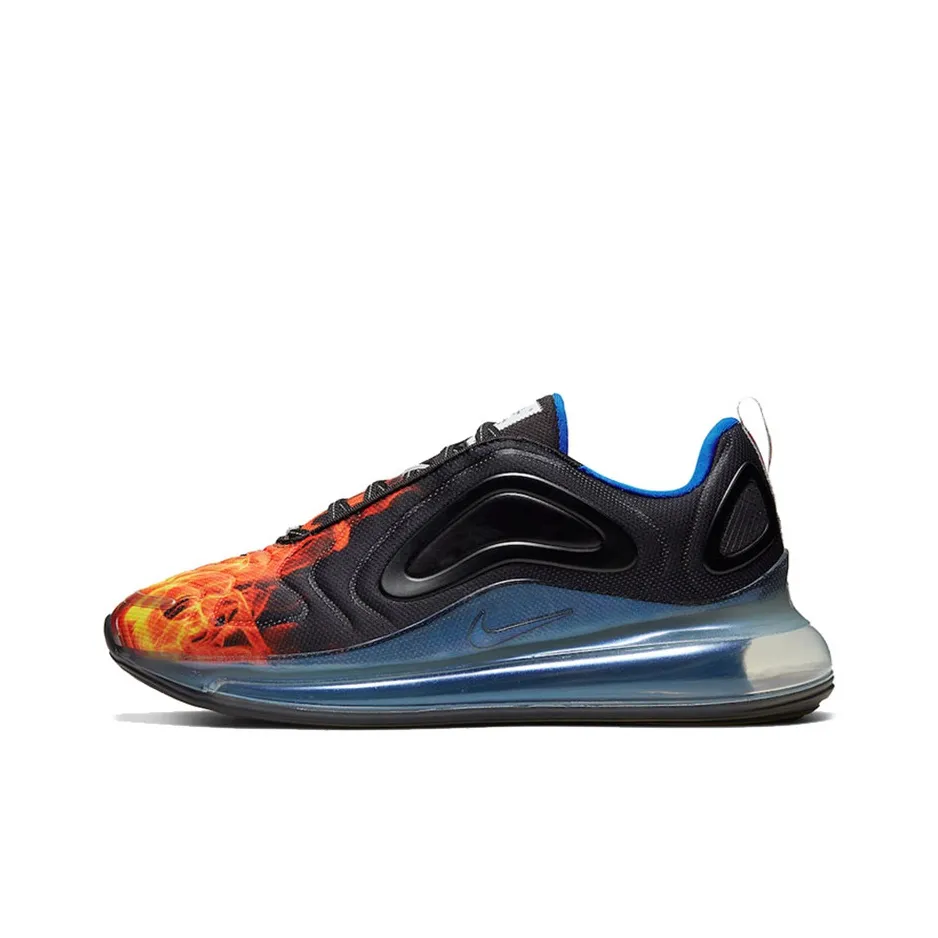 Nike Air Max 720 Баланс Амортизация Устойчивый к истиранию Низкий Топ Повседневный Унисекс Черный Синий