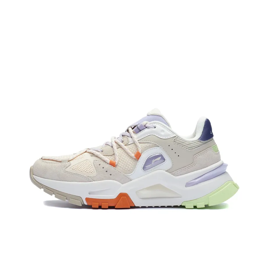 LiNing Reverse Fantasy Low-Top Sports Casual Shoes Women's White Gray