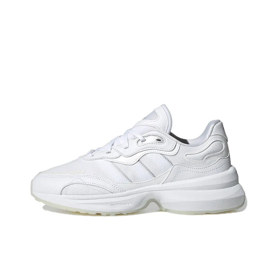 Adidas Originals Zentic Slip-Resistant Wa Дышащий Низкий Топ Повседневная Обувь Женская Белая