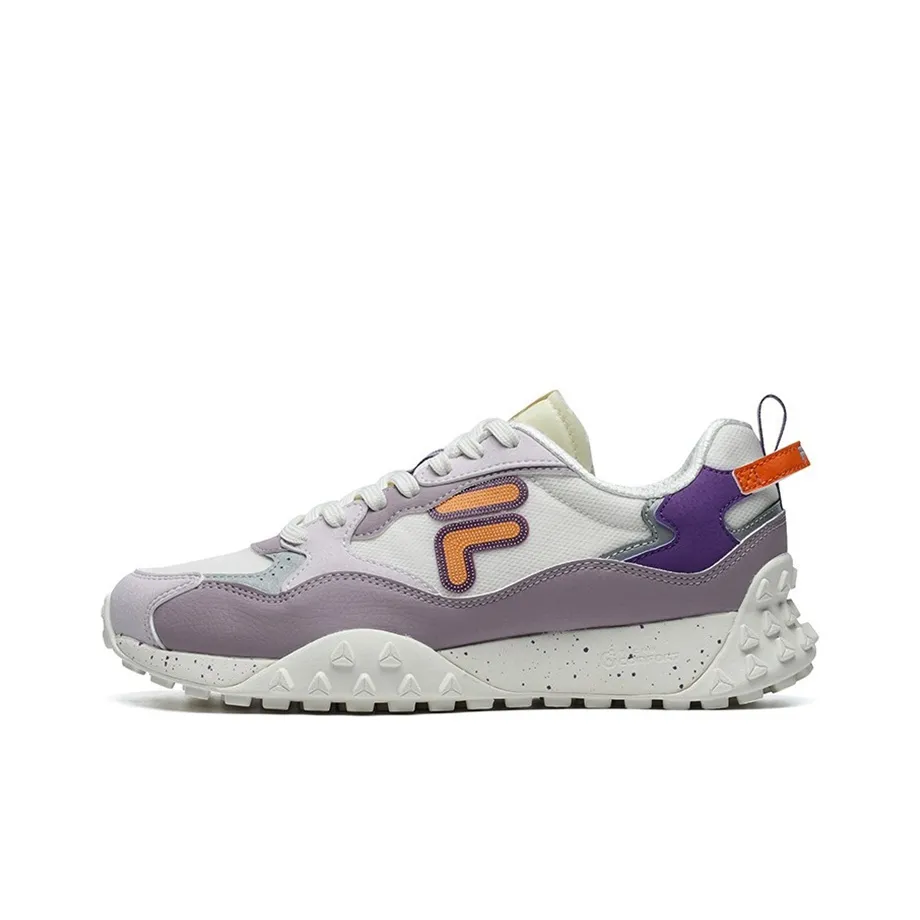 FILA FUSION Pizza Низкий Топ Casual Женский Сиреневый Серый