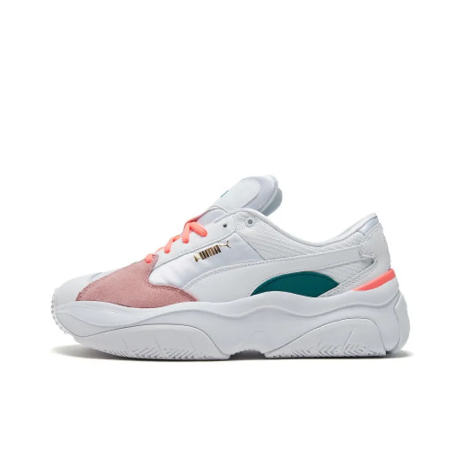 PUMA Storm Low Топ Повседневный Женские Белый Розовый