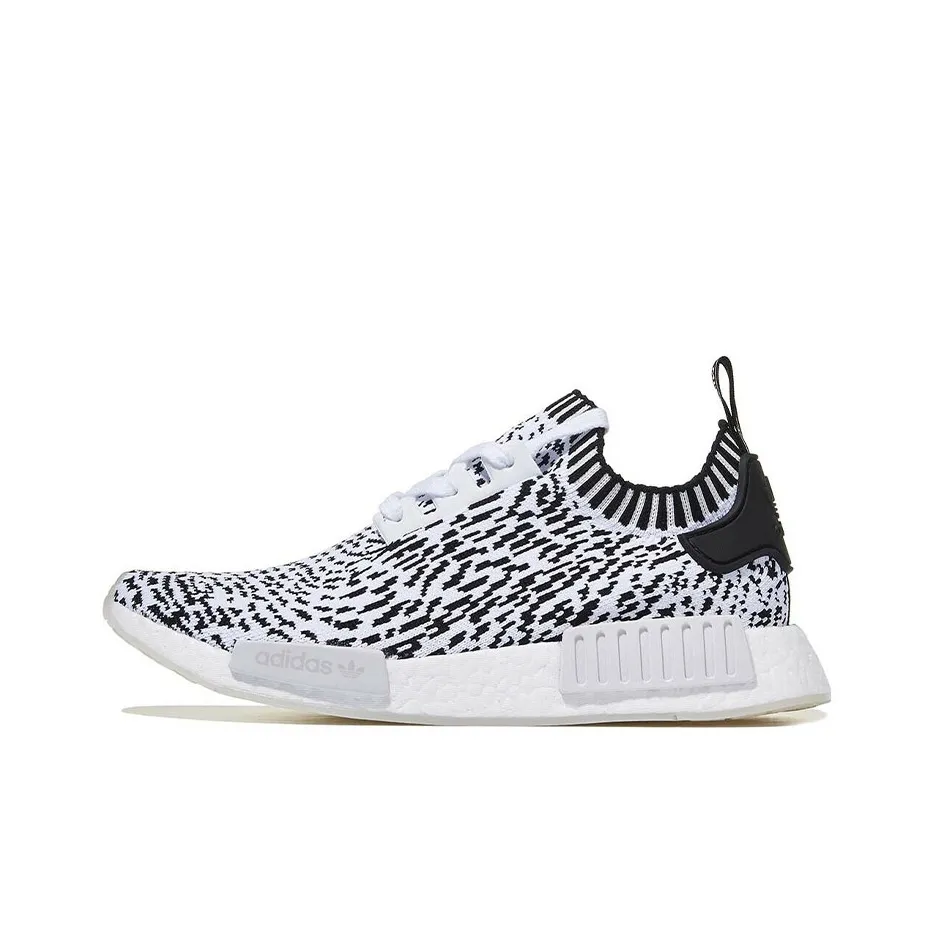 Adidas Originals NMD_R1 Slip-resistant Lightweight Abrasion-resistant Low Top Спортивная повседневная обувь Унисекс Белый Черный