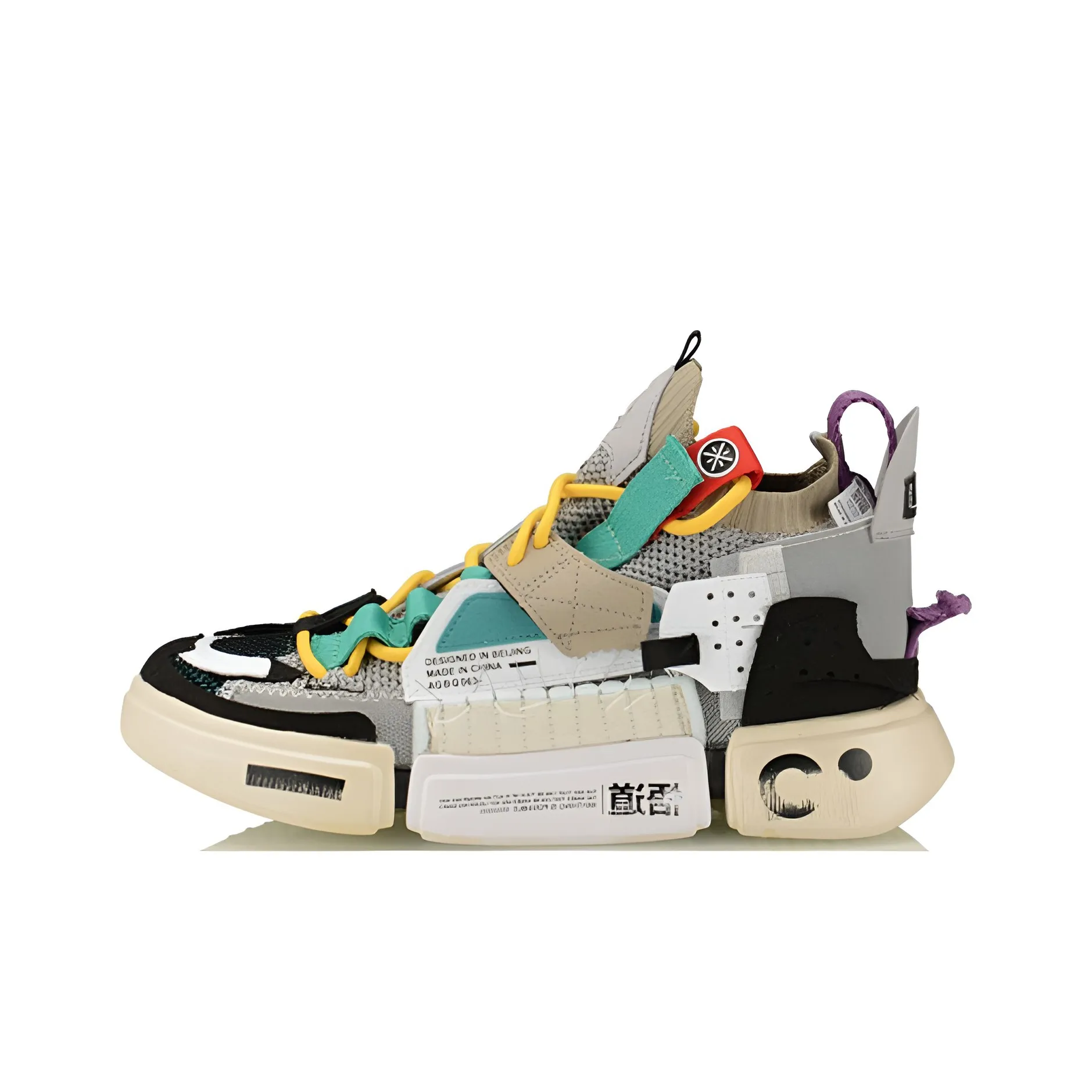 LiNing Essence 2 Sample For Sale Cushioning Anti Slip And Wear Resistant High Top Sports Casual Shoes Men's Gray