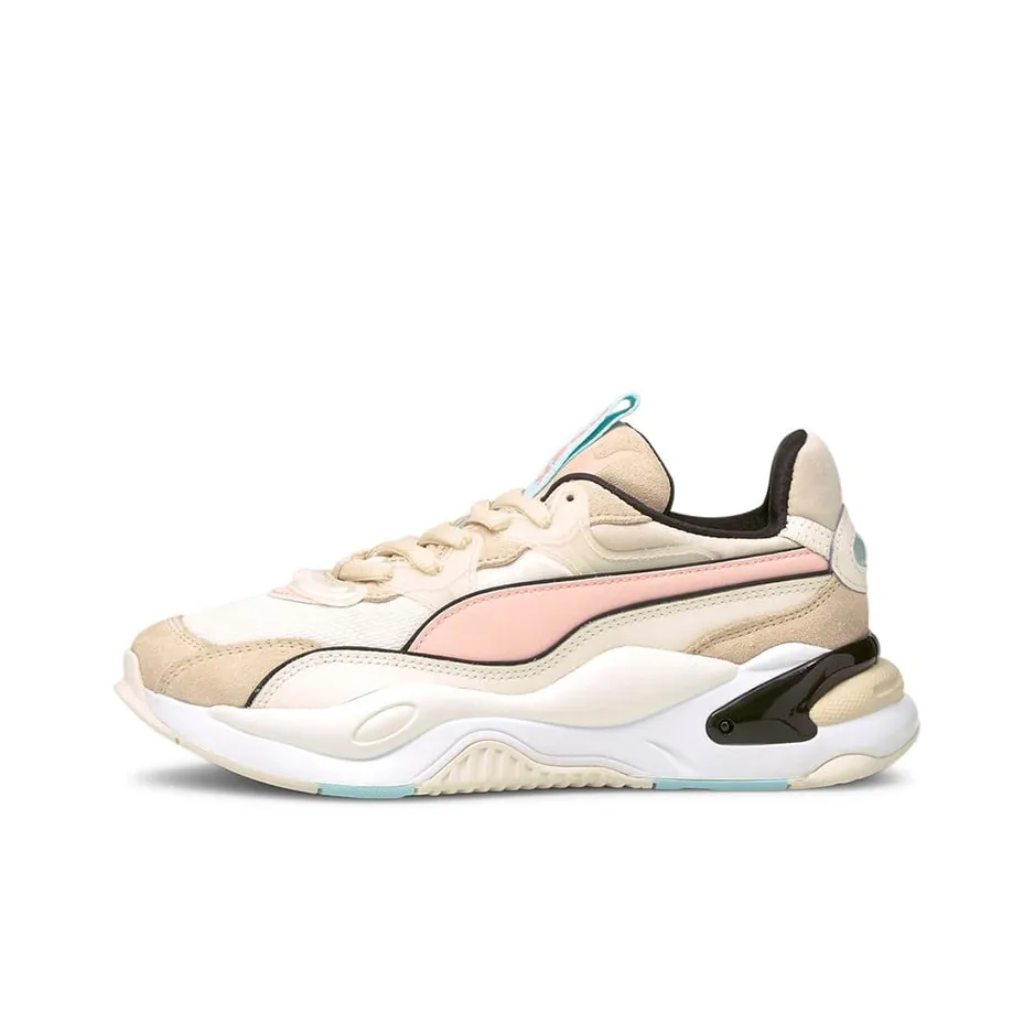 PUMA Rs 2K Metallic Sports Running Shoes For Khaki/Pink Women's