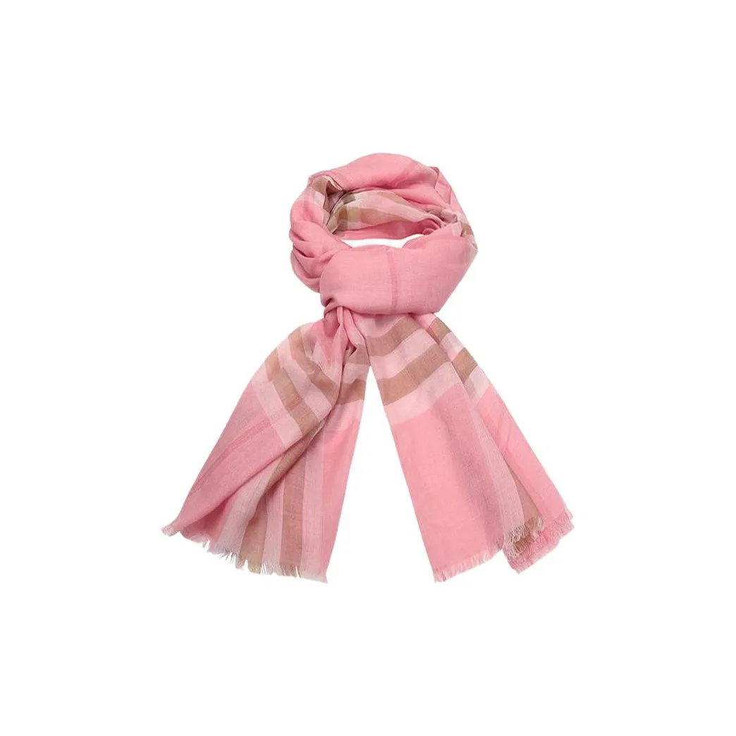 Burberry Вязаные шарфы Женские Розовые