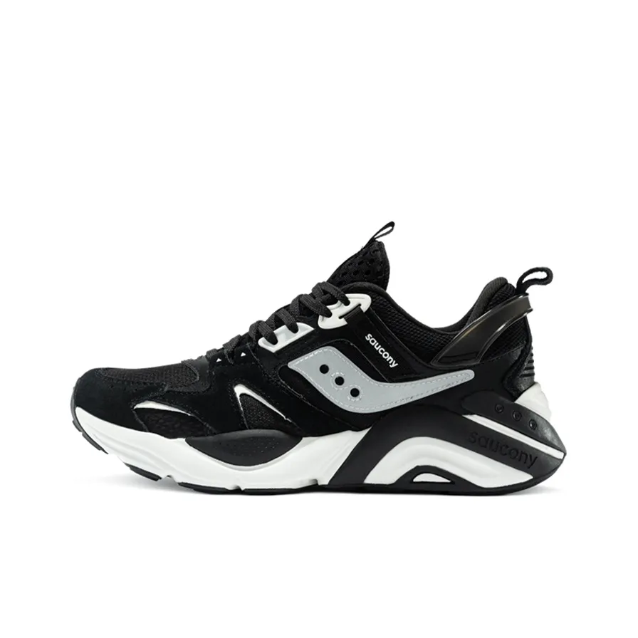 Saucony Gram 9000 Winter Cushioning Anti Slip Wear Resistant Breathability Low Top Casual Shoes Women's Black White