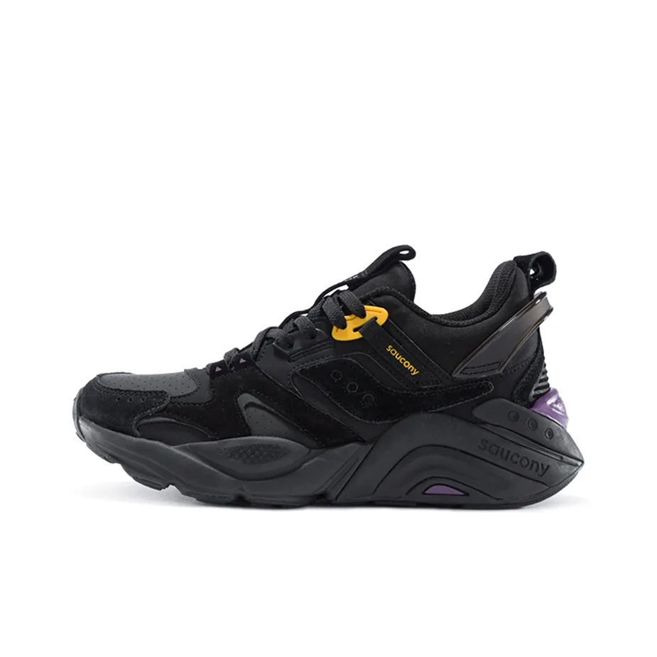 Saucony Gram 9000 Winter Casual Shoes Women's Low Top Black/Purple